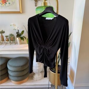 ASTR The Label Black Bodysuit